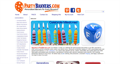 Desktop Screenshot of partybanners.com